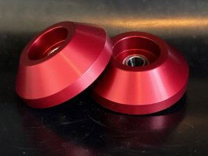 FIAT 500 Strut Top Mount Assembly Kit - Upgraded Replacement - Red Anodized - V3